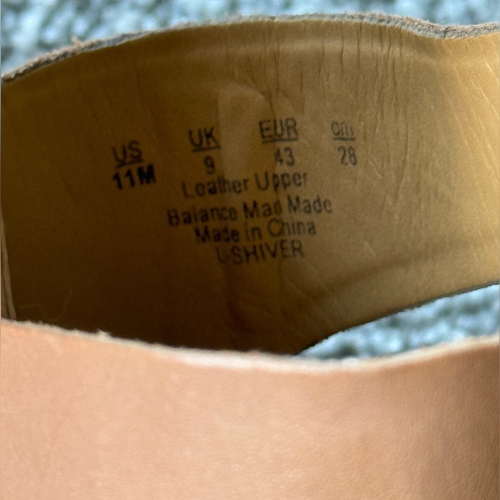 Franco Sarto cork wedge sandal size 11. Cognac, leather upper. - Picture 6 of 9